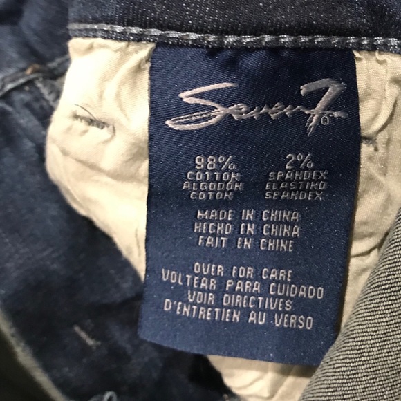 Seven7 Distressed Rhinestone Embellished Jeans 4 - Picture 7 of 8